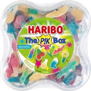 Želé HARIBO 550 g The P!K BOX - plastová krabička - poslední 1 balení
