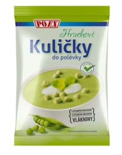 Kuličky do polévky 50 g bez LEPKU - HRACHOVÉ - VÝPRODEJ !!! DMT: 5/2026