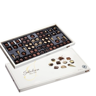 Mega velká & luxusní bonboniéra JAKOBSEN 675 g