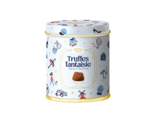 Čokoládové lanýže Truffles FANTAISIE 250 g MLÉČNÉ - dárková kovová dóza