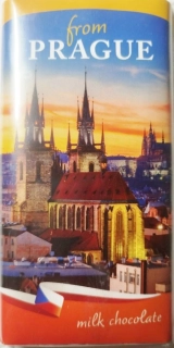 Čokoláda PRAHA 100 g mléčná - PRAHA večerní