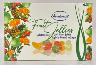 Ovocné kyselé želé bonbóny FRUIT JELLIES 200 g SWEETWORLD - v krabičce