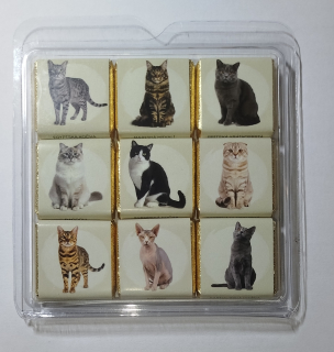 Mini čokoládky KOČKY 45 g - 9x mini čokoládička - mléčná