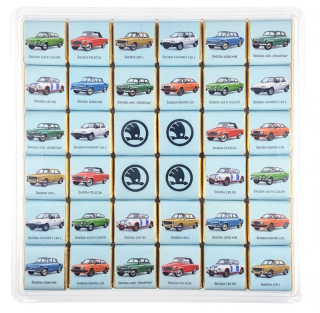 Mini čokoládky ŠKODA 180 g - 36x mini čokoládička - mléčná