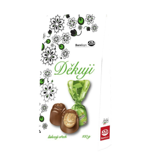 Bonboniéra B&S pralinky DĚKUJI 94.5 g oříškový krém