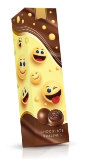 Italské čokoládové mini pralinky 40 g - SMAJLÍCI