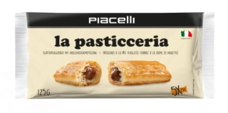 Rolky z listového těsta Piacelli LA PASTICCERIA 125 g - s lískooříškovou náplní
