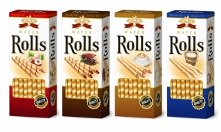 4x PREMIUM ROLLS - Vaflové plněné trubičky 160 g v krabičce - MIX DRUHŮ 4 ks - VÝPRODEJ !!! DMT: 2023