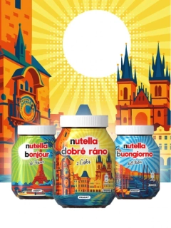 Oříškový krém NUTELLA 1 kg XXXL - Dobré ráno