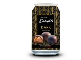 Originální belgické pralinky DELIGHTS 65 g - PLECHOVKA - DARK
