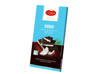 Hořká čokoláda CARSTENS 140 g - s kokosovým krémem