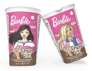 Oříškový krém & tyčinky YUMMY DIP 40 g BARBIE