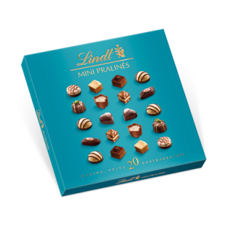 Bonboniéra LINDT mini 100 g Pralines AKVAMARÍNOVÁ