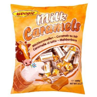 WOOGIE mléčné žvýkací karamely bonbony - 1 kg