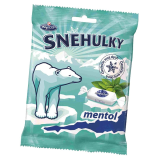 SNĚHULKY Bonbony s mentolovou náplní 90 g