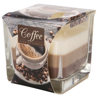 Bispol 3barevná svíčka - Coffee