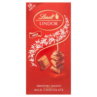 Lindt Lindor Milk mléčná čokoláda s jemnou náplní 100g