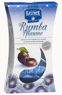 Švestky v rumu v čokoládě 125 g Kastner