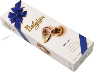 Belgické pralinky THE BELGIAN Seashells 65 g - VÝPRODEJ !!! DMT: 3/2025 - poslední 2 ks