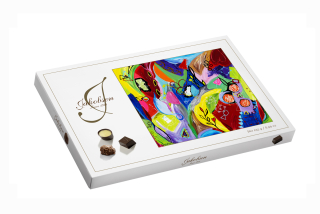 Luxusní umělecká bonboniéra JAKOBSEN 255g ART BOX