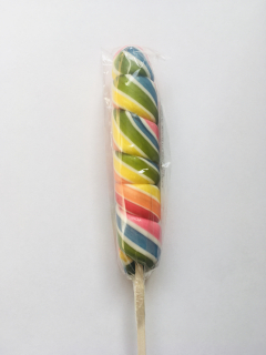 Lízátko 60g RAINBOW TWIST - velké barevné lízátko