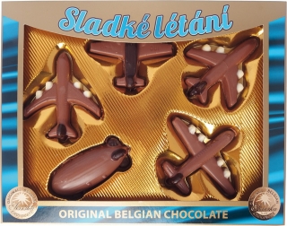 Čokoládové SLADKÉ LÉTÁNÍ 75g - belgická mléčná čokoláda