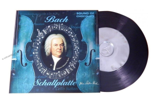 Čokoládová gramofonová deska 80 g BACH