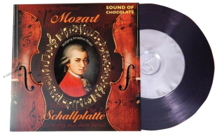 Čokoládová gramofonová deska 80 g MOZART