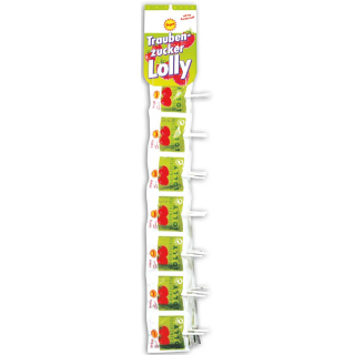 Lízátka TRAUBENZUCKER 49g - lízátka z hroznového cukru (7-pack) JAHODA