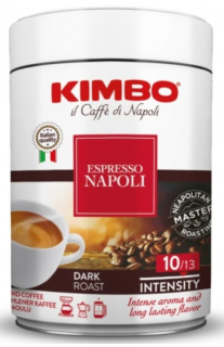 Káva KIMBO 250 g ESPRESSO NAPOLI - mletá káva - kovová dóza