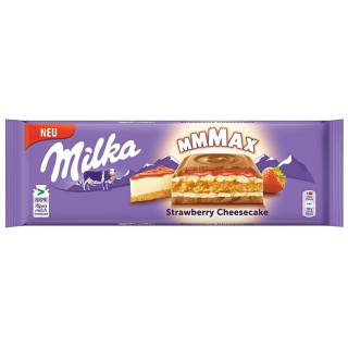 Milka čokoláda Mmmax STRAWBERRY CHEESECAKE 300g