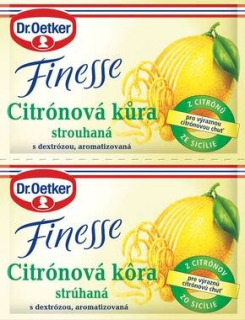 Citrónová kůra Dr.Oetker 2x 6 g - strouhaná