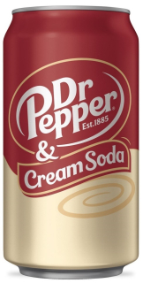 Dr.Pepper Cola & Cream Soda plech 355ml