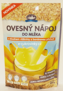 Ovesný nápoj do mléka 200 g s banánovou příchutí