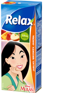 Pitíčko RELAX 0.2l - JABLKO, BROSKEV, JAHODA- v designu pohádek