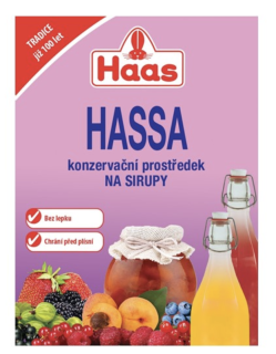 HASSA - Konzervační prostředek na sirupy 10 g - AKCE !!!