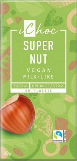 BIO VEGAN Čokoláda iCHoc 80g OŘÍŠKOVÁ bez mléka
