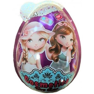 4v1 XXL vajíčko COSMETICS s make-up pro dívky + cukrovinky 21g